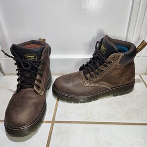 Dr. Martens Brown Leather Steel Toe Industrial Men's Boots 11M 12W